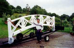 Bridge Construction Arriving in Components
