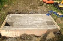 bridge set concrete base
