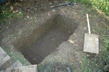 trenches for bridge installation